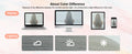 Explanation of color difference between monitor, light, and smartphone display.