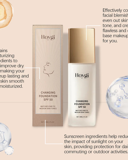 Light Moisturizing Foundation for Oily and Dry Skin | HOYGI