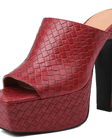 Sexy High Heels Platform Slides - Women Summer Mules 2023
