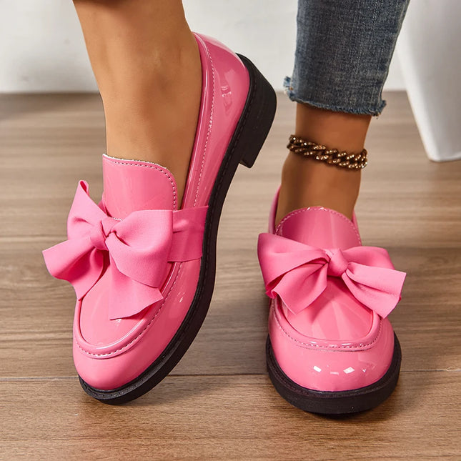 Bow Tie Loafers for Women - Stylish Daily Wear Shoes