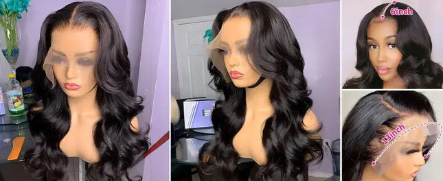 40 Inch 13x6 HD Body Wave Lace Front Wig 220% Density Human Hair