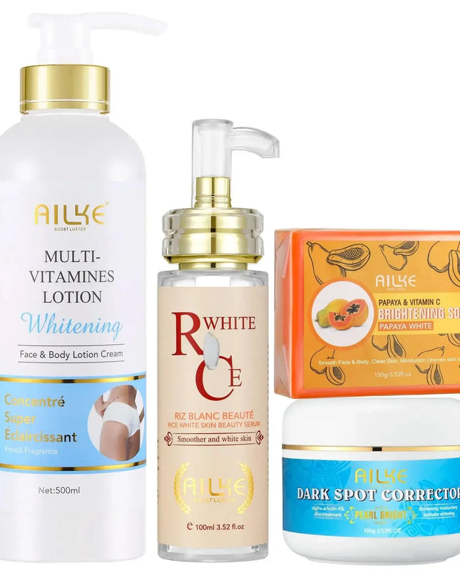 AILKE Whitening Body Lotion – Multi Vitamin Skin Brightening Set