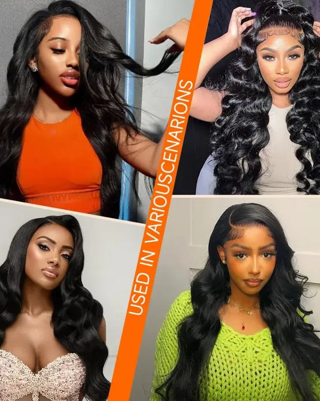 40 Inch 13x6 HD Body Wave Lace Front Wig 220% Density Human Hair
