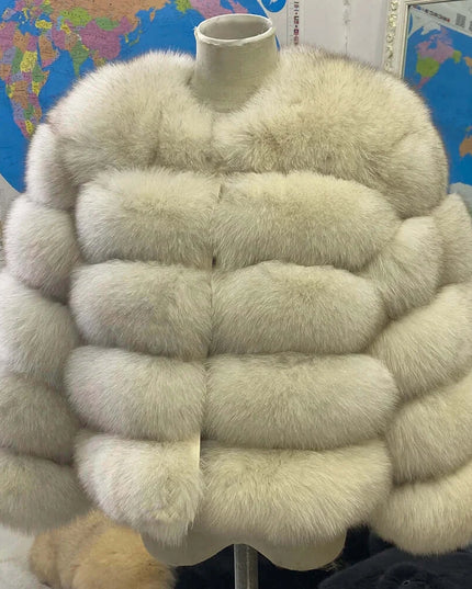 Winter Women's Cold Coat Top Fox Jackets For Women clothing Natural Real fox Fur Jacket Coats For Women Fur Jacket In Promotion