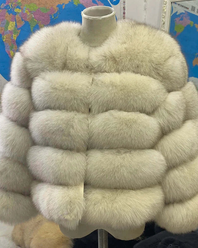 Winter Women's Cold Coat Top Fox Jackets For Women clothing Natural Real fox Fur Jacket Coats For Women Fur Jacket In Promotion