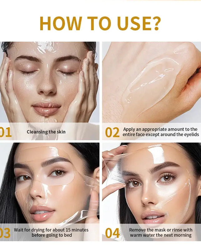 Collagen Jelly Cream – Hydrating & Firming Overnight Peel-Off Mask