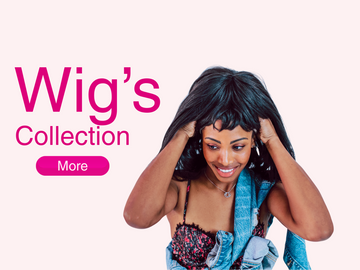 Curly wig displayed on mannequin