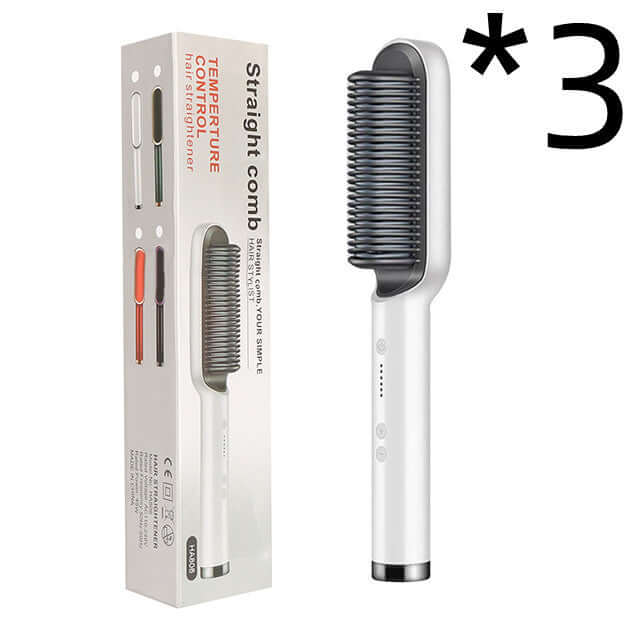 Ion Hair Straightener Brush - Safe & Versatile Styling Tool