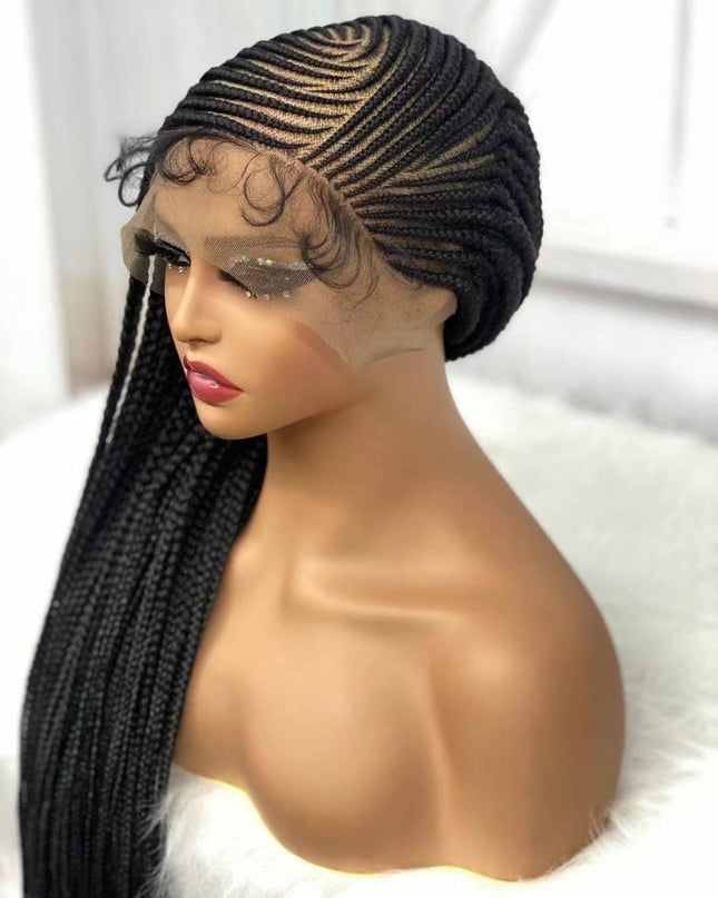 Long Straight Lace Chemical Fiber Wig Dreadlocks Headgear