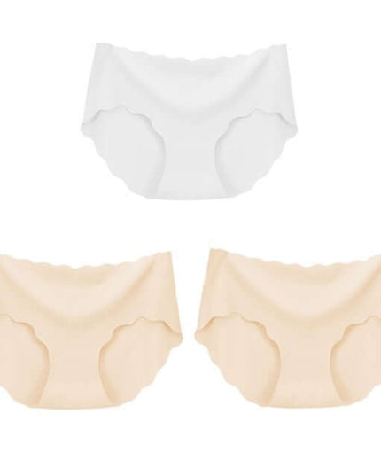 3Pcs Seamless Underwear Silk For Women Panties Lingerie Sexy