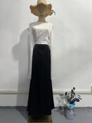 Black and white color blocking / L