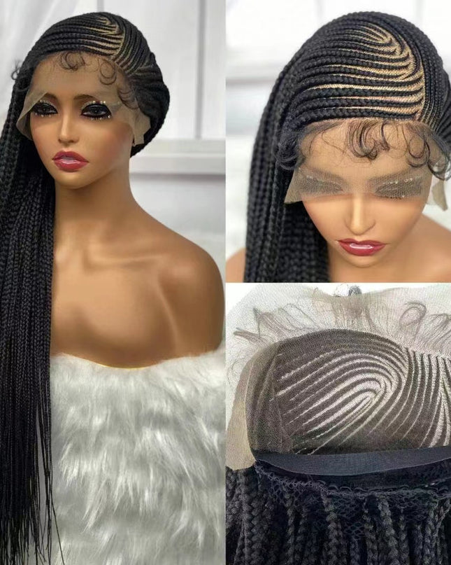 Long Straight Lace Chemical Fiber Wig Dreadlocks Headgear