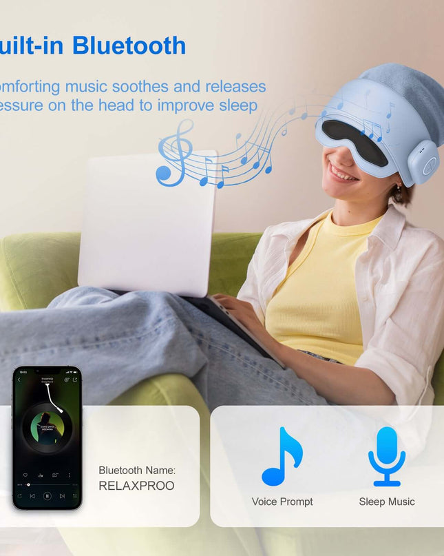 2025 Best-Selling Smart Head Massager With Eye Relief & Heating Function