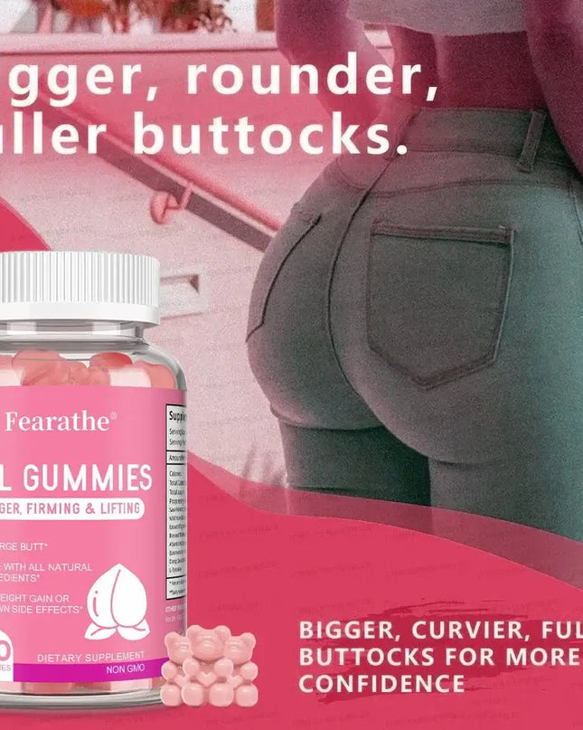 BBL Gummies - Shape Your Hips，Advanced Natural Formula for Sculpted Curves Detox Immune Support 60 Gummies - EMMA STORE SHOP