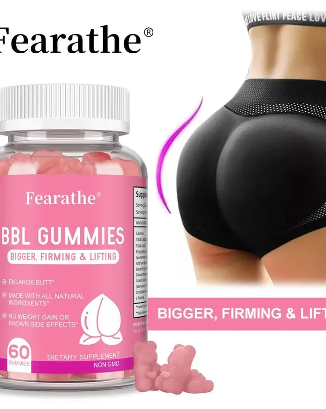BBL Gummies - Shape Your Hips，Advanced Natural Formula for Sculpted Curves Detox Immune Support 60 Gummies - EMMA STORE SHOP