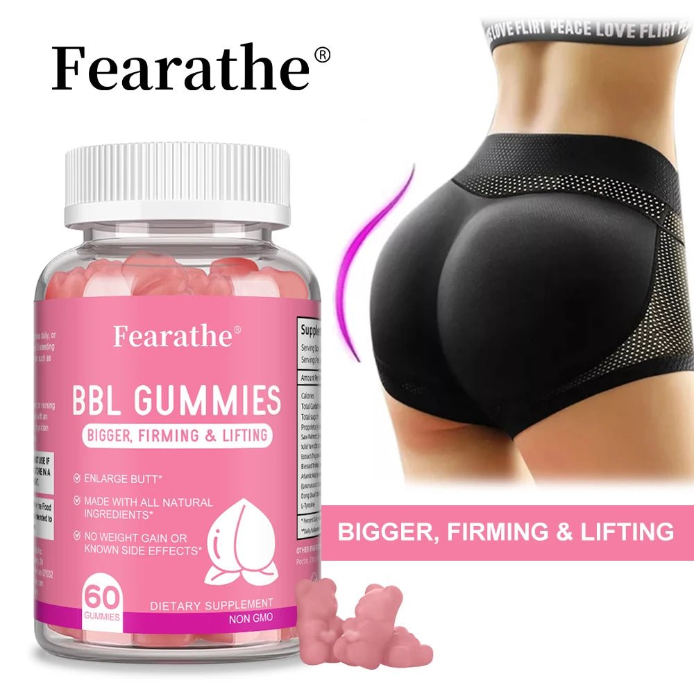 BBL Gummies - Shape Your Hips，Advanced Natural Formula for Sculpted Curves Detox Immune Support 60 Gummies - EMMA STORE SHOP