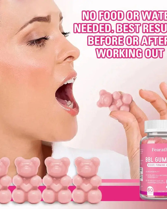 BBL Gummies - Shape Your Hips，Advanced Natural Formula for Sculpted Curves Detox Immune Support 60 Gummies - EMMA STORE SHOP