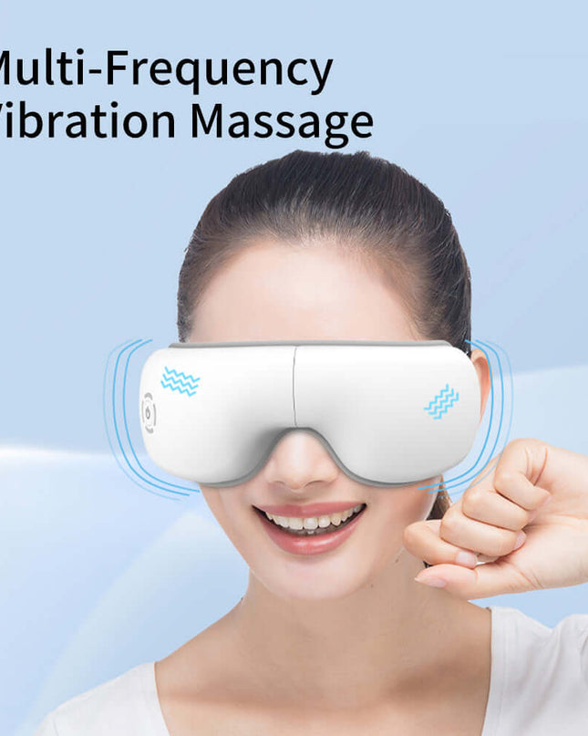 Smart Eye Care Device - Air Pressure Vibration Heat Therapy Bluetooth Music Massage Device