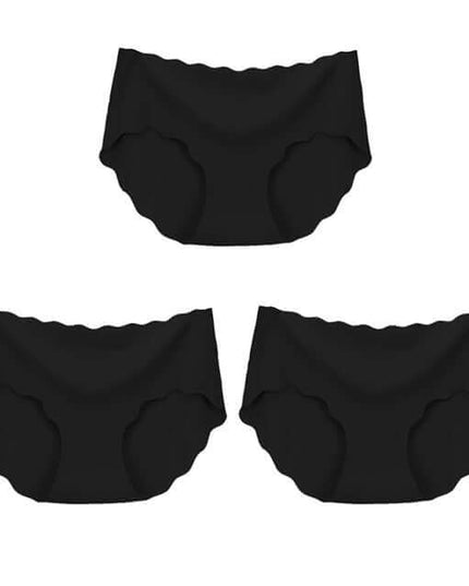 3Pcs Seamless Underwear Silk For Women Panties Lingerie Sexy