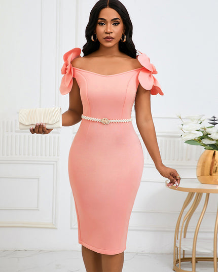 Women's Three-dimensional Floral Elegant Dress