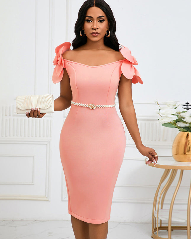 Women's Three-dimensional Floral Elegant Dress