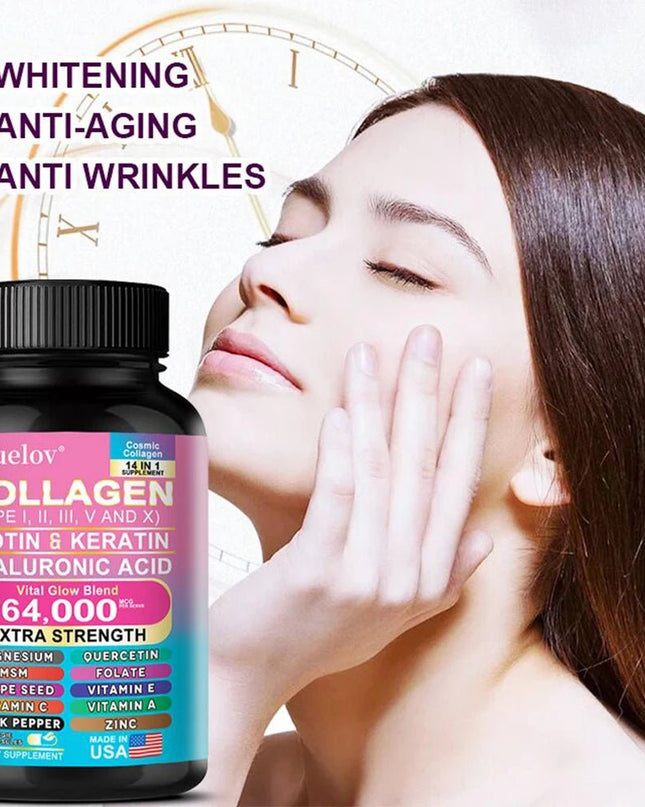 Collagen Capsules Biotin Keratin Skin Care Product Booster Anti Aging Whitening. - EMMA STORE SHOP
