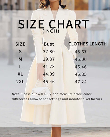 Women's V-Neck Long Sleeve Midi Dress With Pockets - Elegant Swing A-Line Party Dress For Wedding Guest