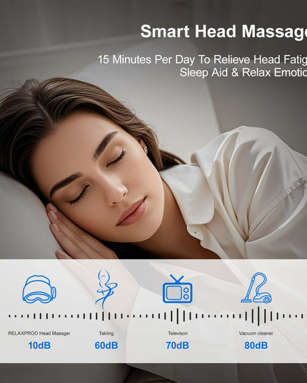 2025 Best-Selling Smart Head Massager With Eye Relief & Heating Function