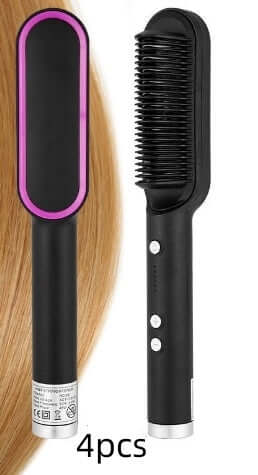 Ion Hair Straightener Brush - Safe & Versatile Styling Tool
