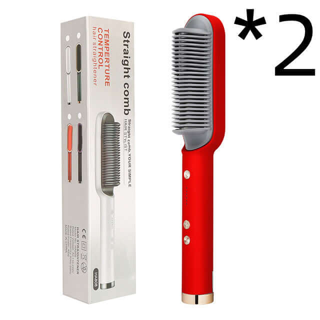 Ion Hair Straightener Brush - Safe & Versatile Styling Tool