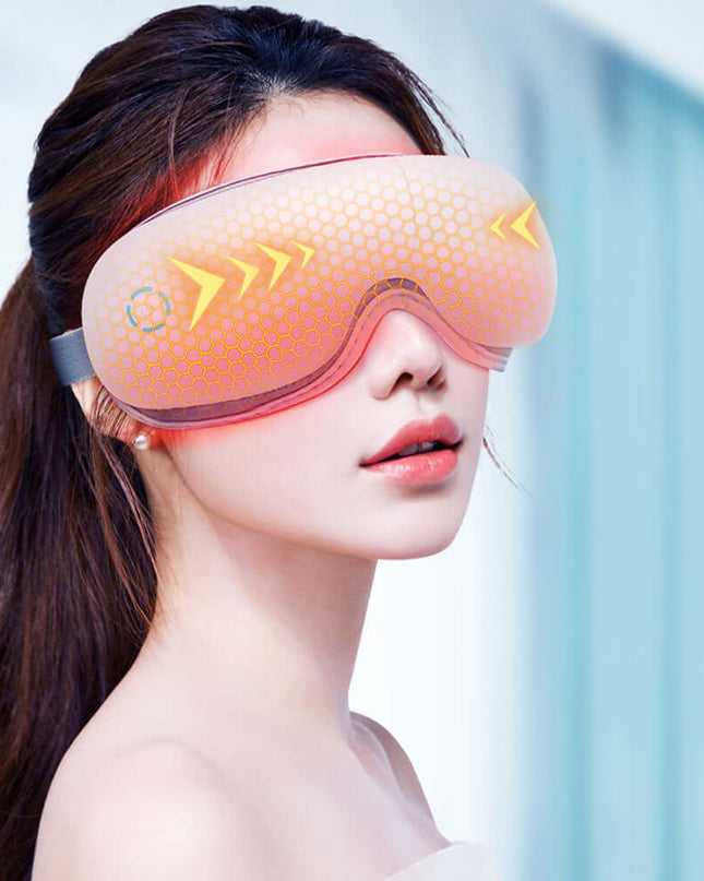 Smart Eye Care Device - Air Pressure Vibration Heat Therapy Bluetooth Music Massage Device