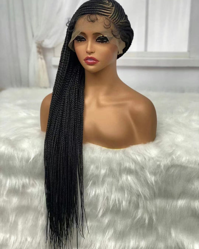 Long Straight Lace Chemical Fiber Wig Dreadlocks Headgear
