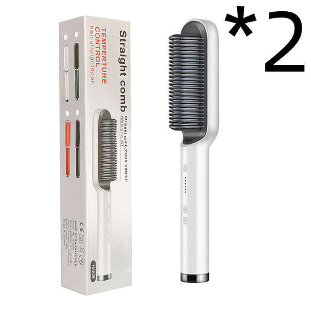 Ion Hair Straightener Brush - Safe & Versatile Styling Tool