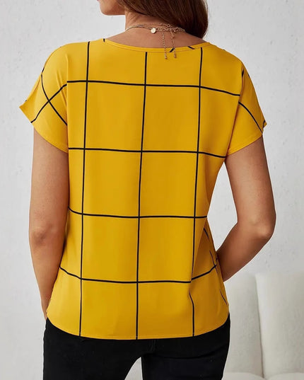 Korean-style Loose Casual Striped Printed Fashionable Top