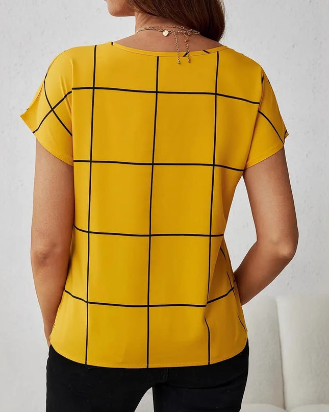 Korean-style Loose Casual Striped Printed Fashionable Top