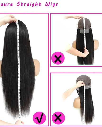 13x6 Lace Front Wigs Human Hair for Women 180 Density HD Transparent