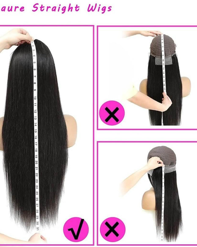 13x6 Lace Front Wigs Human Hair for Women 180 Density HD Transparent
