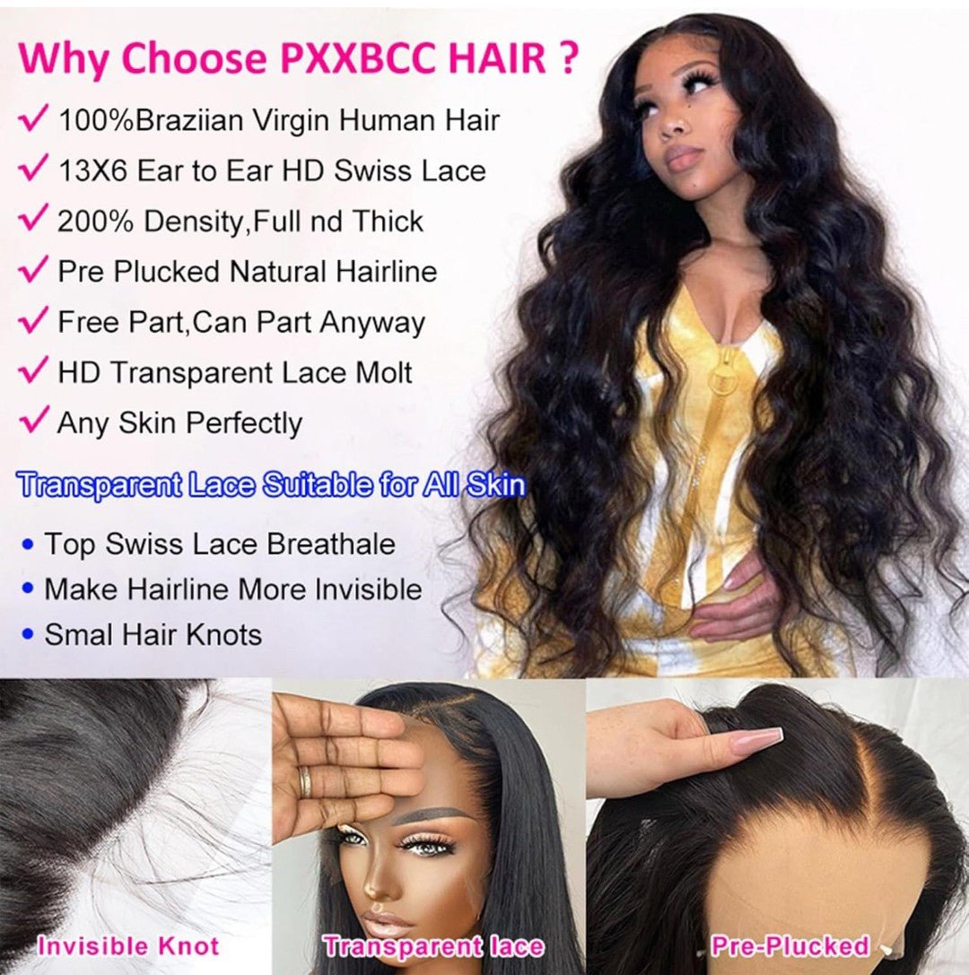 99J Burgundy Lace Front Wig – HD Hairline – Emma-Store-Shop - 13x6 Lace Front Wigs Human Hair 200% Density Body Wave HD