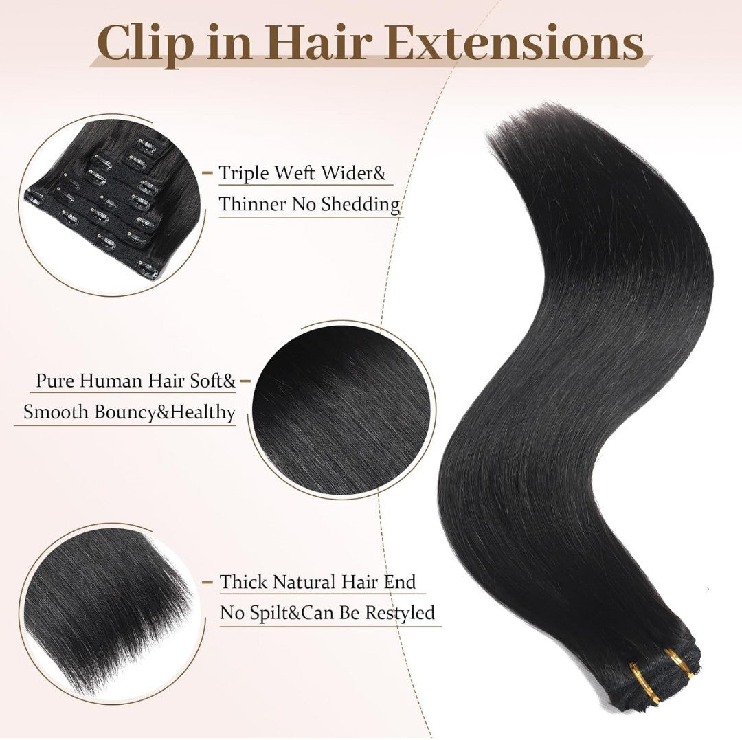 99J Burgundy Lace Front Wig – HD Hairline – Emma-Store-Shop - Clip in Hair Extensions Real Human Hair,14 inch 70g, Natural Straight Human Hair Clip in Extensions for Black Woman, Soft Straight 7pcs Per Set with 16 Clips Double Weft