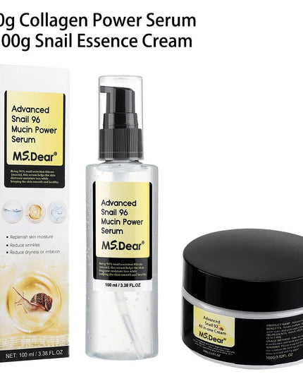Snail Collagen Face Cream / Repair Essence Hydrating Moisturizing Fade Dark Spots Anti - aging Facial Serum Cream Korean Skin Care - EMMA STORE SHOP
