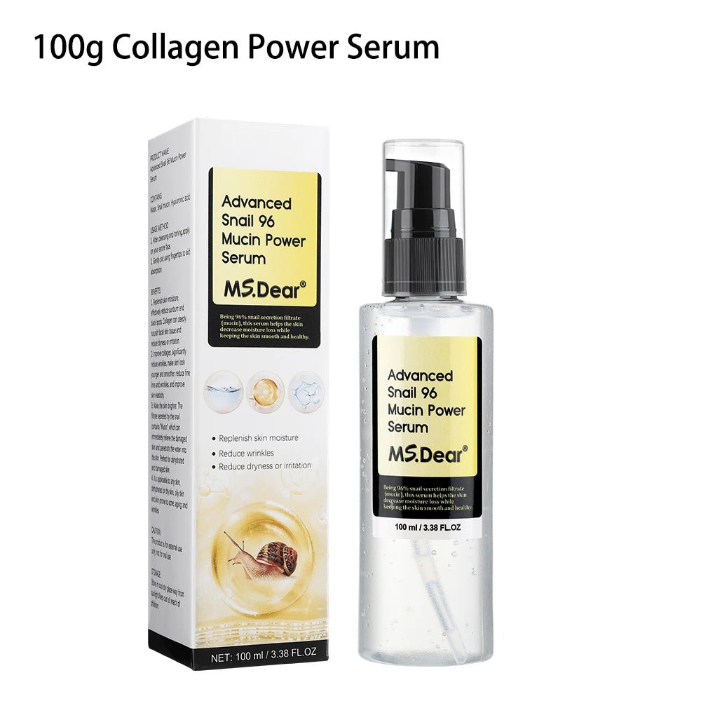 Snail Collagen Face Cream / Repair Essence Hydrating Moisturizing Fade Dark Spots Anti - aging Facial Serum Cream Korean Skin Care - EMMA STORE SHOP