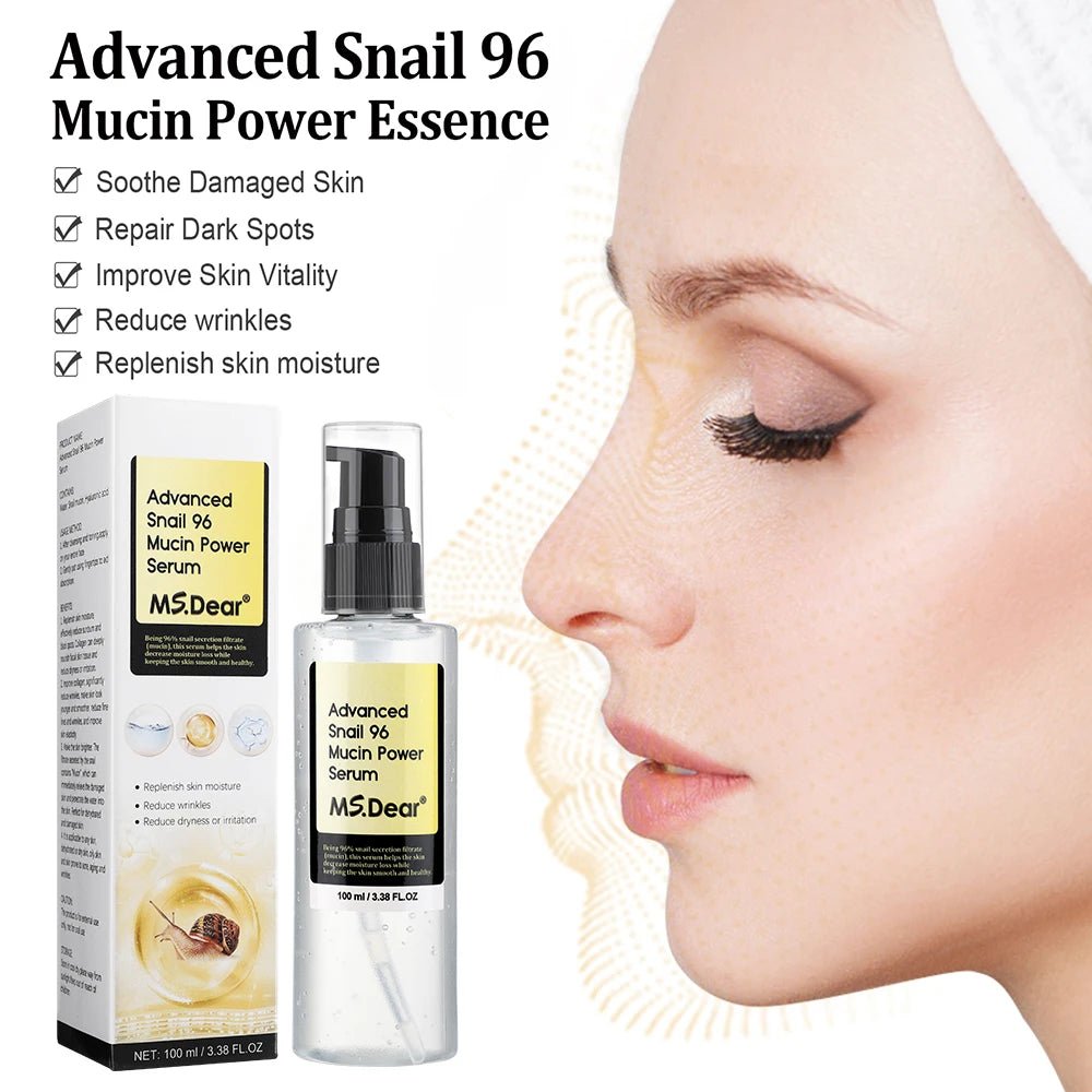 Snail Collagen Face Cream / Repair Essence Hydrating Moisturizing Fade Dark Spots Anti - aging Facial Serum Cream Korean Skin Care - EMMA STORE SHOP