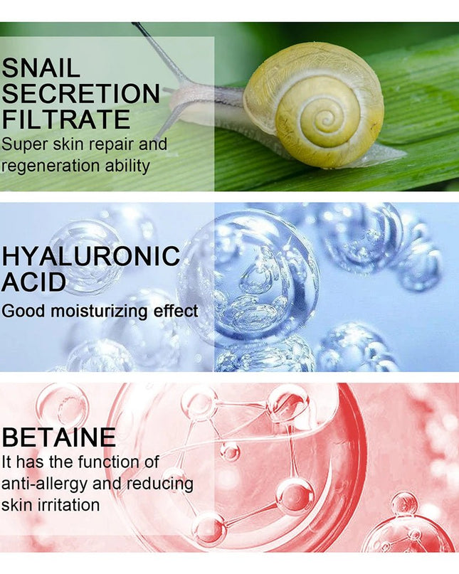 Snail Collagen Face Cream / Repair Essence Hydrating Moisturizing Fade Dark Spots Anti - aging Facial Serum Cream Korean Skin Care - EMMA STORE SHOP